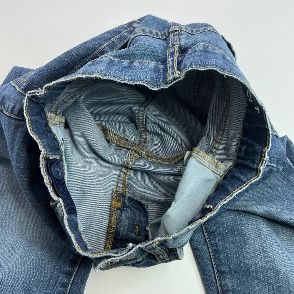 The Children's Place Blue Bootcut Jeans Kids Size 10 Adjustable Waist Denim